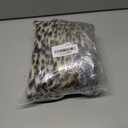 Leopard Print Area Rug, Faux Cheetah Print Rug Soft Plush Animal Skin Pattern Faux Fur Rug for Living Room, Bedroom, Home Decor 39 x 37 Inches