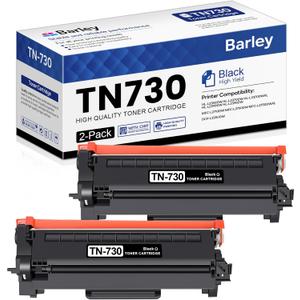 TN730 TN-730 Compatible TN-730 TN730 Toner Cartridge Black Replacement for Brother TN730 TN-730 DCP-L2550DW MFC-L2750DW MFC-L2710DW Toner Printer (2-Pack).