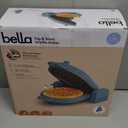 bella Flip-n-Store Waffle Maker, EverGood Ceramic Nonstick Coating, Fits-anywhere Kitchenware, Power Indicator Light & Touch Handle, 7 Wide & 1" Deep Plates, 1000 Watt, Surf
