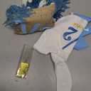 1/2 Birthday Boy Half Birthday Decorations High Chair Banner, 6 Month Girl Tassel Wood Bead Highchair Garland Blue