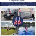 1 Pc USA Car Flag & Flagpole W/Air Suction Mount-Outdoor Adjustable Angle Suction Cup Style Flag Pole Includes 10" x 16" Inch American Flag for the Most Area of Car, RV, Truck, Boat & Other Vehicle