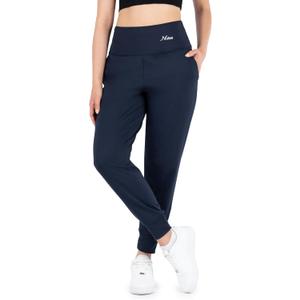 Nirlon Lightweight Joggers for Women - Lounge Pants with Pockets Women Wear for Workout Yoga Or Daily Use (Small, Navy Blue)