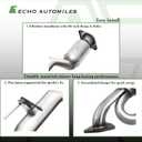Catalytic Converter Compatible with Nissan Pathfinder 2013-2015 3.5L 3 PCS, Infiniti QX60 2013-2020, JX35 2013 3.5L Front and Rear Catalytic Convertor EPA Compliant 643144 40886 40885