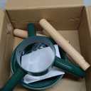 Sliner Christmas Tree Stand Christmas Tree Base Holder Stand for 8ft Tree Christmas Tree Decorations Fits up to 4.3" Less Real and Artificial Tree Base Stand for Xmas Tree up to 120 Lbs(Green)