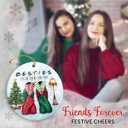 10 x Friendship Christmas Ornaments 2025 - Gifts for Friends Women, Bestie Ornament Christmas Tree Decorations, Friend Ornament as Hanging Decor, BFF Ornaments for Friends