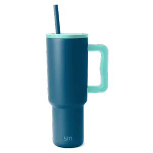 Simple Modern 40 oz Trek Tumbler with Handle and Straw Lid | Cup Holder Friendly Insulated Stainless Steel Travel Mug | Sea Glass Sage