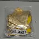 50pcs Metallic Golden Stretch Spandex Chair Sashes with Buckle for Christmas Wedding Party Banquet Celebration Baby Shower Events Birthday Decoration Anniversary Ceremony Reception