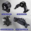 Engine Motor Mount Set 4Pcs FIT 2008-2010 Chrysler Town & Country 3.3L 3.8L 4.0L & Dodge Grand Caravan 3.3L 3.8L 4.0L, Replacement for A5654 A5480 A5465 A5493 GP3156 GP3186 GP3155 GP3228