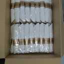 Goodluck 350 Piece Gold Plastic Dinnerware Set for 50 Guests, Fancy Disposable Plates for Party, Include: 50 Dinner Plates, 50 Dessert Plates, 50 Pre Rolled Napkins with Silverware, 50 Cups