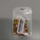 PATIKIL 100 Pcs Sew on Rhinestones Crystals 8mm 10mm 12mm 14mm, 3 Layers Sewing Flower Claw Rhinestones Glass Gems Metal Base for DIY Craft Dress Clothes Belt Decoration, Gold/Light Pink