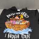 Need an Ark? I Noah (Know a) Guy Noah's Faith for Kids Pun Sweatshirt Black S