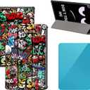 Tri-Fold Case Compatible with Huawei Mediapad M5 10.8 inch (CMR-AL09/CMR-W13), Includes a Screen Protector - Premium PU Leather Tri-Fold Cover with Auto Sleep/Wake