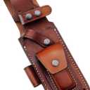 Ottoza TOP GRAIN Leather Knife Sheaths for Fixed Blade Knives, Leather Knife Sheath for Belt, Leather Knife Holster Belt Knife Holder, Vertical Knife Sheath for Belt No:207