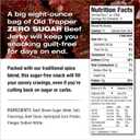 Old Trapper Zero Sugar Beef Jerky, Eight-Ounce Individual Package, Natural Wood Smoked Keto-Friendly Snack, 14 Grams of Protein, 70 Calories, and Zero Sugar Per Serving (Pack of One)