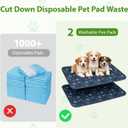 PAWISE Dog Grass Pad with Tray 30"x20" - Indoor Dog Potty with 2 Artificial Grass Patches + 2 Washable Pee Pads + Drainage Grate - Reusable Puppy Potty Training Pad for Apartment Balcony Patio