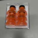 Reusable Soda Can Lids - 6-Pack Spill-Proof, Snap-On Covers for Freshness and Protection, Orange Can Toppers Set of 6