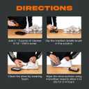 SNEAKARE Essential Shoe Cleaning Kit - 100ml Shoe Cleaner & Medium Bristle Brush - White Shoe Cleaning Kit for Sneakers - Sports Shoe Cleaner Foam Spray - Complete Shoe Care Kit