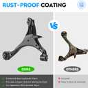 Front Lower Control Arm for EL & Civic 2001-2005, Ball Joint + Inner & Outer Tie Rod Ends, Left & Right, Suspension Kit K640287 K640288 K90332 K90454 K90455 ES3581 EV469
