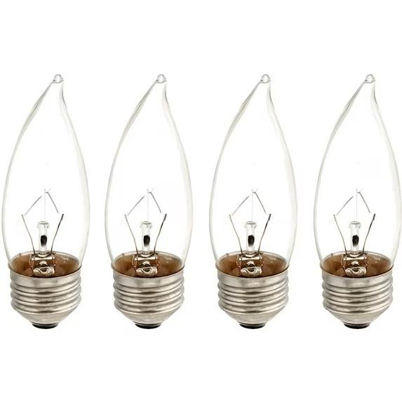 Philips DuraMax 40-Watt BA9 Bent Tip Candle Incandescent Light Bulbs