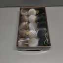 JOYIN 15 Pcs Christmas Velvet Ball Ornaments Set, 2.36'' Green Brown Neutral Tree Hanging Christmas Decorations, Xmas Shatterproof Indoor Decor for Tree Wreath Holidays Wedding Party