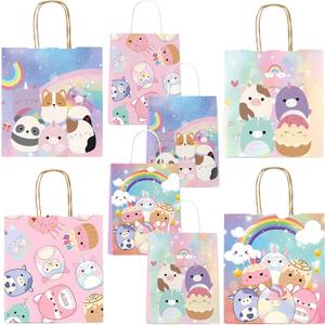 Partymelon 20 Pcs Cute Animals Gift Bags for Kids Party Supplies Birthday Decorations Baby Shower