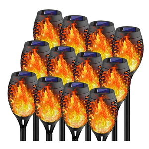 Swingers Solar Lights Outdoor, Halloween Solar Torch Lights
With Flickering Flame, Waterproof Outdoor Garden Lights for Outside Patio Pathway Yard Decorations