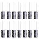 2.2uF 50V 5x11mm Electrolytic Capacitor 2.2 UF MFD 50 Volt 0.2x0.43in Aluminum Capacitors (Pack of 15)