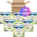Tena Sensitive Care Female Incontinent Pad Regular Length 9" L 54358, 180 Ct (30 Count (pack of 6))
