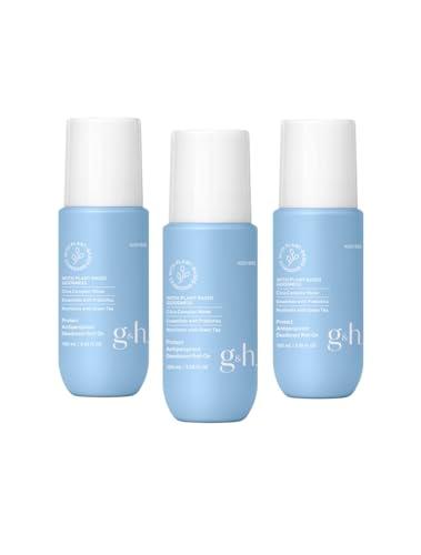 3 x G&H Protect + Deodorant & Anti-Perspirant Roll-on 100 ml (New Package)
