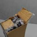 5/8 Diameter Curtain Rods 30-60 Inch, for 30-54 Inch Windows, Adjustable Splicing Black Curtain Rods for Windows with Brackets, Window Rod Long Small Curtains Rod, 2 Pack