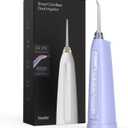 Cordless Water Dental Flosser for Teeth - 5 Modes with GUMCARE, Portable Travel Flosser for Teeth Cleaning Flossing and Gum Massage, 60 Days Long Battery Life and 360 Magnetic Nozzle, Purple