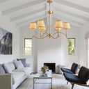 Modern Gold Farmhouse Chandelier