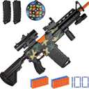 Automatic Sniper Rifle with Scope for Soft Guns Darts with 2 Magazines, Foam Blaster with 100 EVA Soft Bullets, Realistic Electric MachineToy for Boy 8-12 Age, Birthday Gift for Kid Adult