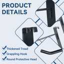 Alyoen Gridwall Hooks 6in, Black Grid Wall Panel Hangers, Metal Display Hooks for Grid Wall, Gridwall Accessories for Retail Garage Shop Home Display (30 Pack)