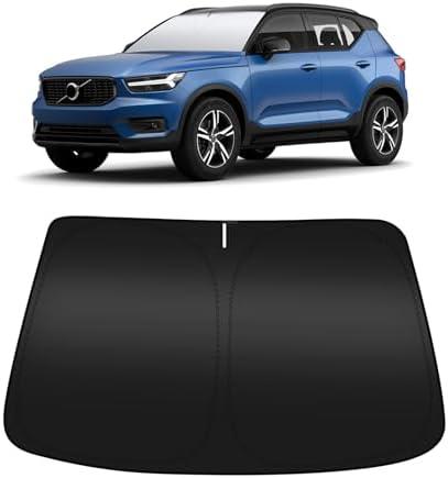 BESTVIEW Car Windshield Sun Shade Compatible with Volvo XC60 2018-2024 2025 - Foldable Reflective Sunshade for UV Protection & Heat Reduction