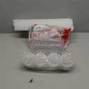 Libima LED Balloons 20 Inches LED Bobo Light Flashing Glow Clear Transparent Balloon with Handles and String Lights for Birthday Xmas Wed Decor (Blue, 50 Pcs)