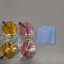 NEBURORA Round Hippie Sunglasses Metal Frame Colored Circle Glasses for Women Men 70s Retro Disco Party Accessory