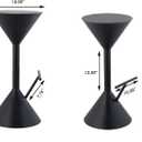 JONATHAN Y BSL1003A Chronos 29.75" Modern Industrial Iron Hourglass Backless Bar Stool with Foot Rest for Home, Kitchen, Dining Room, Workspaces, Cafes and Resturants, Black, 14" W x 14" D x 29.75" H