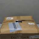 SNTD Dish Drying Rack, Expandable Dish Rack for Kitchen Counter, Stainless Steel Dish Drainer with Drainboard Set and Utensil Holder (Black)