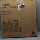 MYPET North States Paws Portable Pet Gate: 26-40" Wide. Pressure Mount. No tools needed. Made in USA. Dog Gate 23" Tall, Expandable, Durable Dog Gates for Doorways, Light Gray