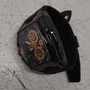 MF MINI FOCUS Men Watches Unique Casual Wrist Watches (Chronograph/Waterproof/Luminous/Calendar) Silicon Band Fashion Watches for Men (All_Black)