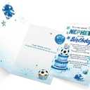 3 x FANCYLUCKY Funny Birthday Card for Nephew Adult, Happy Birthday Card Gifts for Nephews from Aunt Uncle
