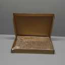 Spsyrine Gold Decorative Serving Tray with Handles, Elegant Plastic Coffee Table Tray for Ottoman, Living Room, Home Decor 15.6" X 10.2"