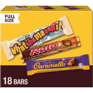 HERSHEY Assorted Chocolate Caramel Candy Variety Pack, 29.4 oz, 18 ct (EXP 10/01/26)