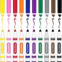 KMUYSL 200 Count Washable Markers Bulk, 10 Assorted Colors - Broad Line Conical Tip Coloring Markers for Kids, School Art Supplies & Back to School Supplies, Teacher Classroom Must Haves