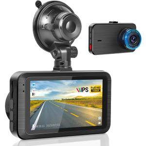 Dash Camera for Car - 3 Inch 1080P IPS Touchscreen Car Camera - G-Sensor/Loop Recording / 24H Parking Monitor / 150 Wide Angle/Night Vision/Exposure Compensation/Support TF Card