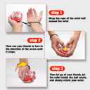 JIN BD Wrist Trainer Ball Auto-Start Gyroscopic Forearm Exerciser Gyro Ball for Strengthen Arms, Fingers, Grip and Muscles