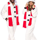 Funziez! Slim Fit Sherpa Adult Onesie - Animal Halloween Costume - Plush One Piece Cosplay Suit for Women and Men, Size L