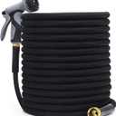 Garden Hose, Portable,Lightweight, Leak-Proof Metal interface,Water Hose for Yard, No-Knots, Wear-Resistant, NON-EXPANDABLE Ultra Lightweight,Sturdy, Flexible, 3/4GHT, Garden (100FT)