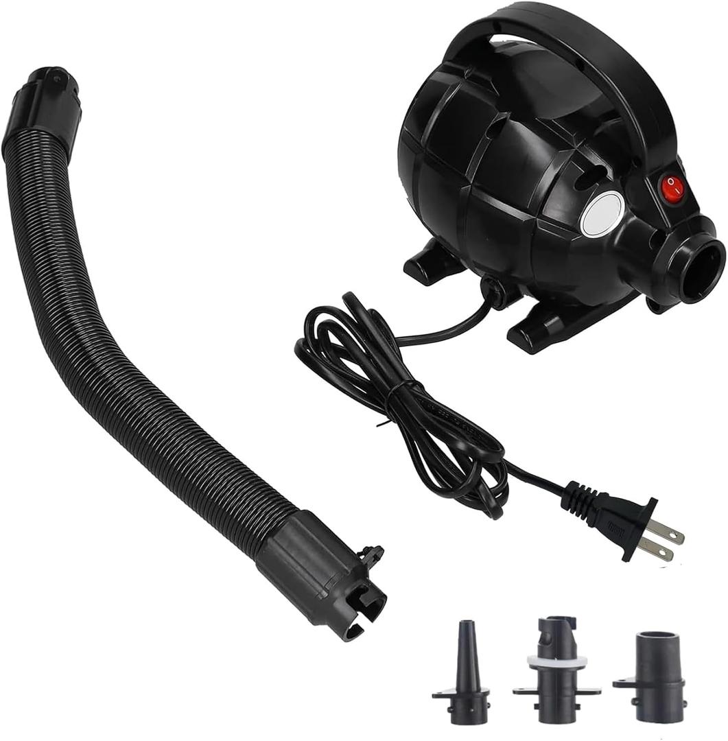 Air Mattress Pump Electric, 17000pa 600W High Pressure Multifunction Air Track Pump, Electric Inflatable Pump for Inflatables Air Mattress,Inflator Pump Portable Quick-Fill Air Pump (US PlugAC110-120V)